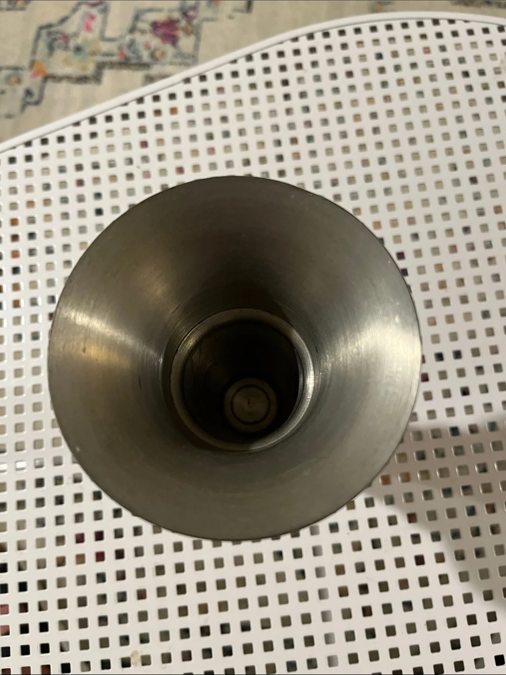 VINTAGE Kent Alex Sweden handmade pewter bud vase